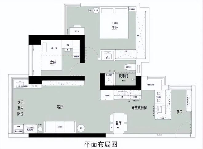 龙878㎡极简风设想小小的空间具有5大功用区细节一步到位！